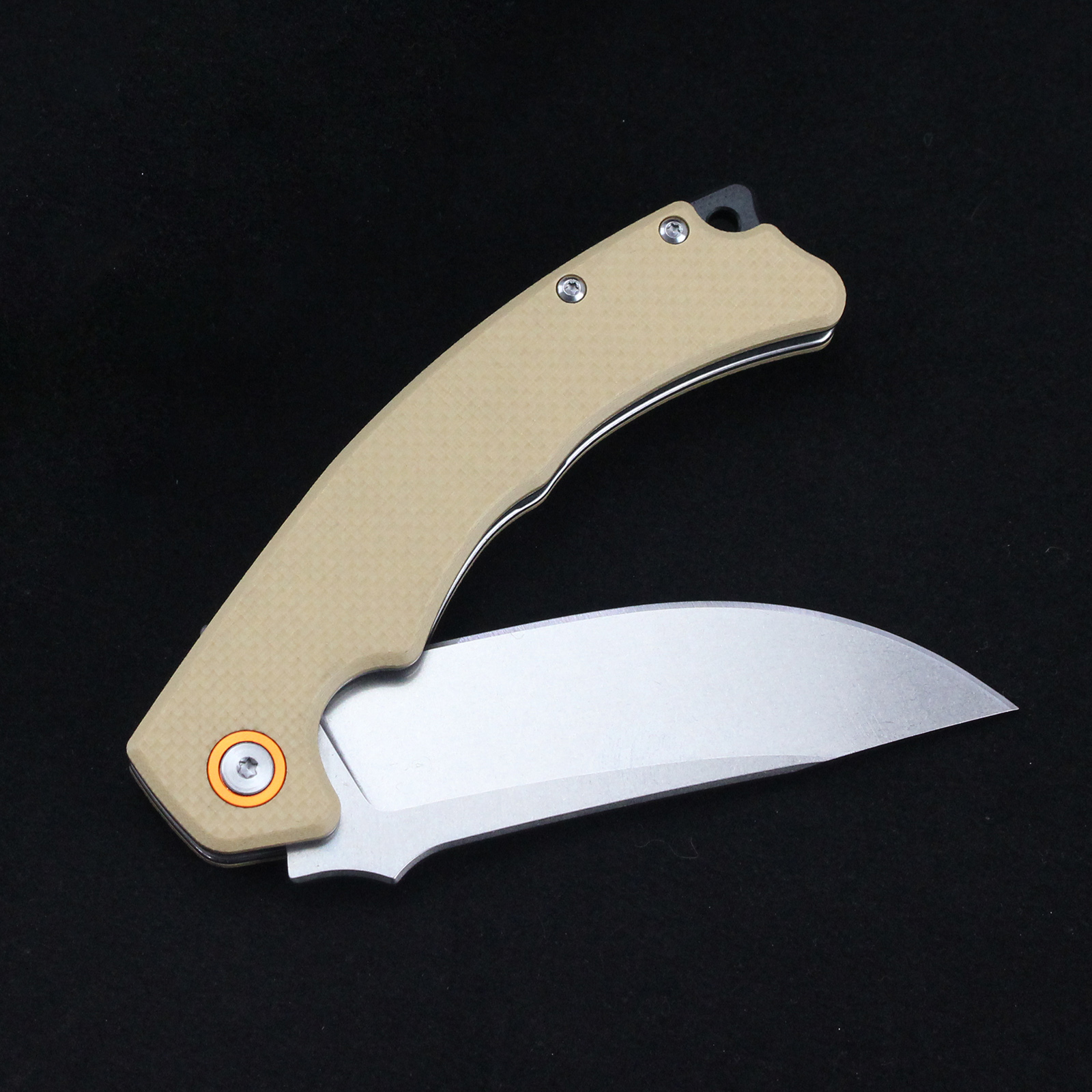 Tunafire Knife GT-T0064 Portable Utility Folding Knife High Wear Resistant D2 Blade G10 Comfort Grip Ideal EDC Gear For Hiking Fishing And Collection