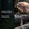 Bronze Damascus Folding Knife VG10 Core Button Lock Carbon Fiber 99g