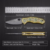 3D Print Aluminum Handle Damascus Steel Pocket Knife