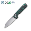Tunaifire GT-T0070-3 VG10 Folding Knife | Luminous Carbon Fiber Handle, Stone Wash, Smooth Ball Bearing