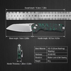 Tunaifire GT-T0070-3 VG10 Folding Knife | Luminous Carbon Fiber Handle, Stone Wash, Smooth Ball Bearing