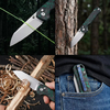 Tunaifire GT-T0070-3 VG10 Folding Knife | Luminous Carbon Fiber Handle, Stone Wash, Smooth Ball Bearing