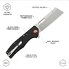 GT955 D2 Steel Folding Pocket Knife, 59HRC, Micarta Handle, Ball Bearing EDC Knife GT955 D2 Steel Folding Pocket Knife, 59HRC, Micarta Handle, Ball Bearing EDC Knife