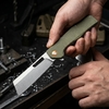 GT955 D2 Steel Folding Knife 59HRC Micarta Handle EDC Pocket Knife