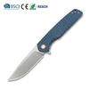 GT961 Stonewashed D2 Steel Folding Knife for Camping & Everyday Carry