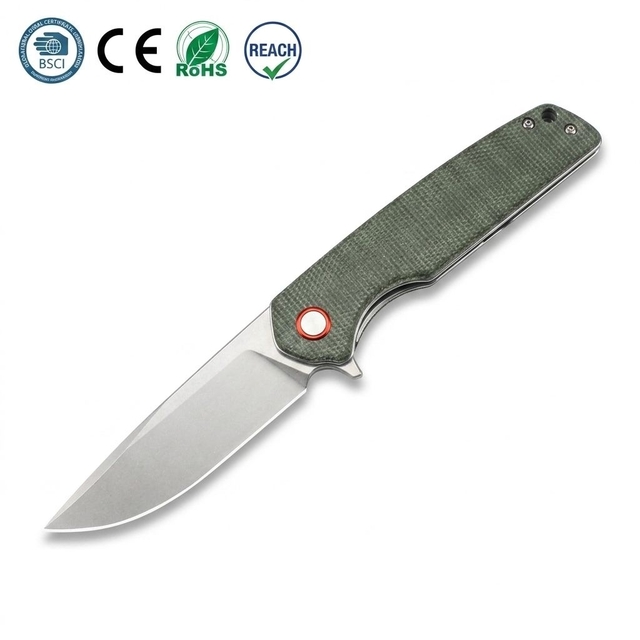GT961 Stonewashed D2 Steel Folding Knife for Camping & Everyday Carry