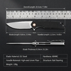 GT961 Stonewashed D2 Steel Folding Knife for Camping & Everyday Carry