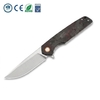 Premium GT961 Tactical Folding Knife D2 Steel Red Carbon Fiber Outdoor Camping Pocket Tool