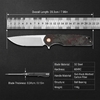 Premium GT961 Tactical Folding Knife D2 Steel Red Carbon Fiber Outdoor Camping Pocket Tool