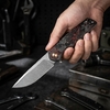 Premium GT961 Tactical Folding Knife D2 Steel Red Carbon Fiber Outdoor Camping Pocket Tool