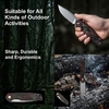 Premium GT961 Tactical Folding Knife D2 Steel Red Carbon Fiber Outdoor Camping Pocket Tool