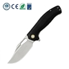 GT-T0050-1 Ball Bearing Folding Knife 14C28N Stonewash G10 Carbon Fiber Handle EDC Pocket Knife