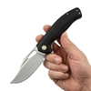 GT-T0050-1 Ball Bearing Folding Knife 14C28N Stonewash G10 Carbon Fiber Handle EDC Pocket Knife