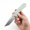 Tunafire Knife D2 Steel Button Lock EDC Folding Knife G10 Handle Portable Camping Survival Pocket Knives Utility Hand Tool