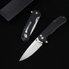 GT-T0037 D2 Steel Button Lock EDC Folding Knife 8.9cm Blade Micarta Handle 59-60HRC Utility Hand Tool