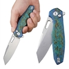 Tunafire knife GT-T0044-5 VG-10 Steel Pocket Folding Knife Blue Titanium Alloy Handle Button Lock EDC Carry Knife Tunafire knife GT-T0044-5 VG-10 Steel Pocket Folding Knife Blue Titanium Alloy Handle Button Lock EDC Carry Knife