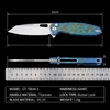 Tunafire knife GT-T0044-5 VG-10 Steel Pocket Folding Knife Blue Titanium Alloy Handle Button Lock EDC Carry Knife Tunafire knife GT-T0044-5 VG-10 Steel Pocket Folding Knife Blue Titanium Alloy Handle Button Lock EDC Carry Knife