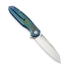 Tunafire knife GT-T0044-5 VG-10 Steel Pocket Folding Knife Blue Titanium Alloy Handle Button Lock EDC Carry Knife Tunafire knife GT-T0044-5 VG-10 Steel Pocket Folding Knife Blue Titanium Alloy Handle Button Lock EDC Carry Knife