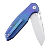 Tunafire Button Lock Folding knife 60HRC VG10 Blade Titanium Alloy Handle knife outdoor edc tool