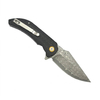GT-DM019 Damascus Steel Folding Knife Carbon Fiber G10 Handle Ball Bearing 59-60HRC EDC Pocket Knife For Camping Collection
