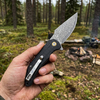 GT-DM019 Damascus Steel Folding Knife Carbon Fiber G10 Handle Ball Bearing 59-60HRC EDC Pocket Knife For Camping Collection