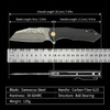 GT-DM020 Damascus Folding Knife Carbon Fiber G10 Handle Smooth Ball Bearing Flip, 59-60HRC Super Sharp Blade, 125g Lightweight EDC Pocket Knife With Black Gift Box For Outdoor & Collection GT-DM020 Damascus Folding Knife Carbon Fiber G10 Handle Smooth Ball Bearing Flip, 59-60HRC Super Sharp Blade, 125g Lightweight EDC Pocket Knife With Black Gift Box For Outdoor & Collection