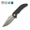 GT-DM019 Damascus Steel Folding Knife Carbon Fiber G10 Handle Ball Bearing 59-60HRC EDC Pocket Knife For Camping Collection
