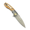 Tunafire GT-DM023 Folding Knife 3.39”Damascus steel Blade Zebra wood Handle Flipper Knife Outdoor Survival Tool Tunafire GT-DM023 Folding Knife 3.39”Damascus steel Blade Zebra wood Handle Flipper Knife Outdoor Survival Tool
