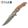 Portable EDC Hardware Tool GT-DM024 Damascus Steel Pocket Knife Fiber Board Handle Smooth Ball Bearing Flipper Knife Portable EDC Hardware Tool GT-DM024 Damascus Steel Pocket Knife Fiber Board Handle Smooth Ball Bearing Flipper Knife