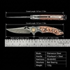 Portable EDC Hardware Tool GT-DM024 Damascus Steel Pocket Knife Fiber Board Handle Smooth Ball Bearing Flipper Knife Portable EDC Hardware Tool GT-DM024 Damascus Steel Pocket Knife Fiber Board Handle Smooth Ball Bearing Flipper Knife