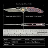 GT-DM024 Pocket Folding Knife Portable EDC Damascus Steel Knife Fiber Board Handle Ball Bearing Flipper Knife GT-DM024 Pocket Folding Knife Portable EDC Damascus Steel Knife Fiber Board Handle Ball Bearing Flipper Knife