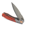Damascus Folding Knife GT-DM023 Lightweight Rosewood Handle Daily Carry Utility Knife For Camping Survivao Tool