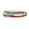 Damascus Folding Knife GT-DM023 Lightweight Rosewood Handle Daily Carry Utility Knife For Camping Survivao Tool