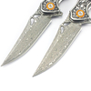 Portable EDC Hardware Tool GT-DM024 Damascus Steel Pocket Knife Fiber Board Handle Smooth Ball Bearing Flipper Knife Portable EDC Hardware Tool GT-DM024 Damascus Steel Pocket Knife Fiber Board Handle Smooth Ball Bearing Flipper Knife