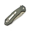 GT-T0034-1 Damascus Steel Button Lock Folding Knife G10 Carbon Fiber Handle 58-59HRC EDC Pocket Utility Knife