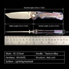 CNC Machined Anodized Titanium Knife GT-T0039-1 Stone Wash VG-10 Steel High Hardness Collectible EDC Knife Gift for Men