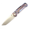Purple burn-titanium handle