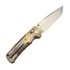 Lightning Pattern Anodized Titanium Style Folding Knife, VG-10 Stonewashed Blade 60-61HRC, Ceramic Ball Bearing Smooth Open, 111g Lightweight EDC Tactical Pocket Knife for Daily Carry Outdoor Cutting