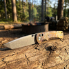 Lightning Pattern Anodized Titanium Style Folding Knife, VG-10 Stonewashed Blade 60-61HRC, Ceramic Ball Bearing Smooth Open, 111g Lightweight EDC Tactical Pocket Knife for Daily Carry Outdoor Cutting