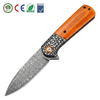 GT-DM050 Folding Knife, 3.31in Effective Cutting Edge Orange Bone Handle, 160g Lightweight Daily Carry Damascus Knife for Camping Hunting Gift GT-DM050 Folding Knife, 3.31in Effective Cutting Edge Orange Bone Handle, 160g Lightweight Daily Carry Damascus Knife for Camping Hunting Gift