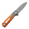 GT-DM050 Folding Knife, 3.31in Effective Cutting Edge Orange Bone Handle, 160g Lightweight Daily Carry Damascus Knife for Camping Hunting Gift GT-DM050 Folding Knife, 3.31in Effective Cutting Edge Orange Bone Handle, 160g Lightweight Daily Carry Damascus Knife for Camping Hunting Gift