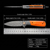 GT-DM050 Folding Knife, 3.31in Effective Cutting Edge Orange Bone Handle, 160g Lightweight Daily Carry Damascus Knife for Camping Hunting Gift GT-DM050 Folding Knife, 3.31in Effective Cutting Edge Orange Bone Handle, 160g Lightweight Daily Carry Damascus Knife for Camping Hunting Gift
