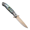GT0214 EDC Folding Knife, Copper Damascus Blade with VG10 Core, 59~60HRC Hardness, Brass Shell Handle Outdoor Pocket Knife GT0214 EDC Folding Knife, Copper Damascus Blade with VG10 Core, 59~60HRC Hardness, Brass Shell Handle Outdoor Pocket Knife