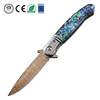 GT0214 EDC Folding Knife, Copper Damascus Blade with VG10 Core, 59~60HRC Hardness, Brass Shell Handle Outdoor Pocket Knife GT0214 EDC Folding Knife, Copper Damascus Blade with VG10 Core, 59~60HRC Hardness, Brass Shell Handle Outdoor Pocket Knife