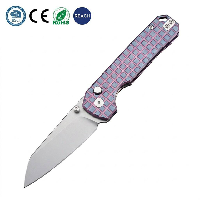 GT-T0070-6 Portable EDC Folding Knife Sharp VG10 Blade Titanium Alloy Handle Outdoor  Survival Tool
