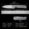 GT-T0070-6 Portable EDC Folding Knife Sharp VG10 Blade Titanium Alloy Handle Outdoor Tactical Survival Tool GT-T0070-6 Portable EDC Folding Knife Sharp VG10 Blade Titanium Alloy Handle Outdoor Tactical Survival Tool