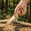 GT-T0067 folding knife features D2 steel blade with stonewash finish, G10 handle and ball bearing pivot. Compact lightweight EDC pocket knife for camping, outdoor daily carry.