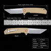High Hardness 59-60HRC D2 Pocket Folding Knife GT-T0066 Stone Wash Finish G10 Handle Outdoor EDC Knife