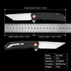 High Hardness 59-60HRC D2 Pocket Folding Knife GT-T0066 Stone Wash Finish G10 Handle Outdoor EDC Knife