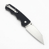 Tunafire Knife GT-T0065 Stonewashed D2 Steel Folding Pocket Knife, Button Lock G10 Handle 59-60HRC Lightweight EDC Outdoor Carry Utility Knife